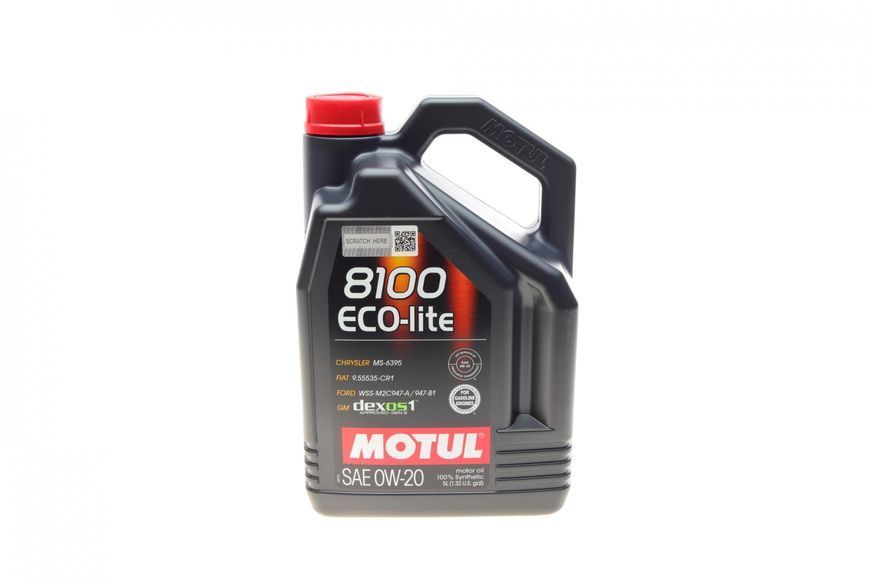 Motul108536 0W20/5L ECO-LITE GM DEXOS I 123457204 фото