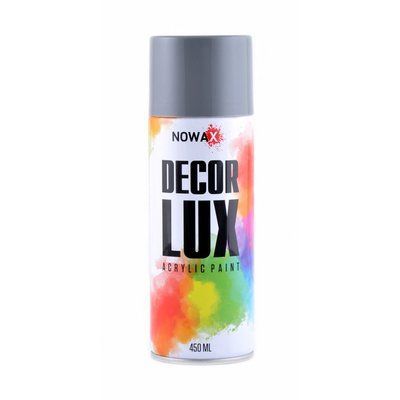 Акрилова фарба глянсова сіра NOWAX Decor Lux (7000) 450мл NX48018 фото