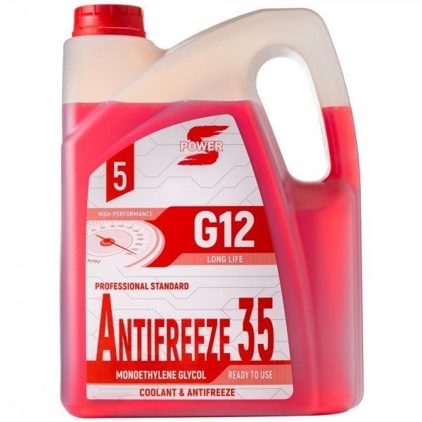 Антифриз S-POWER Antifreeze 35 G12 Red (5 кг) SP-35G12R-5KG-CAN-SPI фото