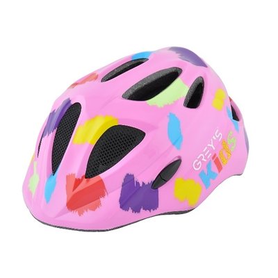 Велосипедний шолом дитячий GREY'S рожевий глянсовий, M GR22343 фото