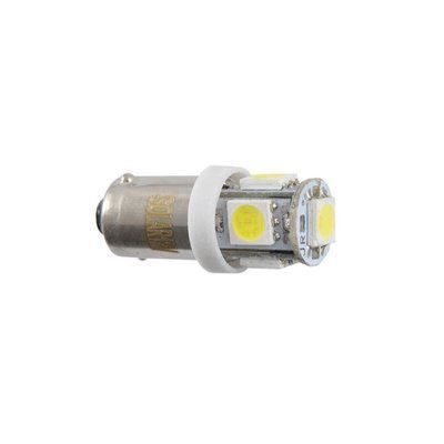 Світлодіодні LED автолампа 12V T8.5 BA9s 5smd 5050 white 10шт LS246 SOLAR LS246 фото