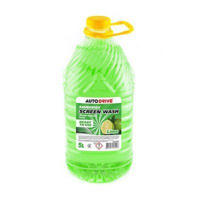 Омивач скла літній Summer Screen Wash Lime PET 5л AD0135 AUTO DRIVE AD0135 фото