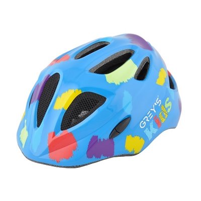 Велосипедний шолом дитячий GREY'S синій глянсовий, M GR22333 фото