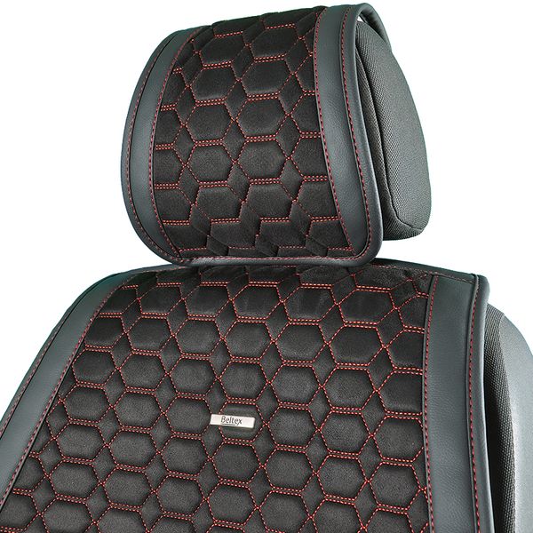 Premium накидки для передніх сидінь BELTEX Monte Carlo, black-red 2шт. BX81160 фото