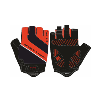 Перчатки GREY'S з коротким пальцем, гелеві вставки, колір Чорний/Червоний, розмір M (100шт/уп) GR18332 фото