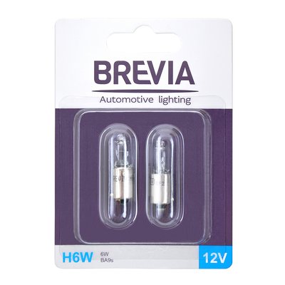 Brevia H6W 12V BA9s CP (блістер) 12332B2 фото