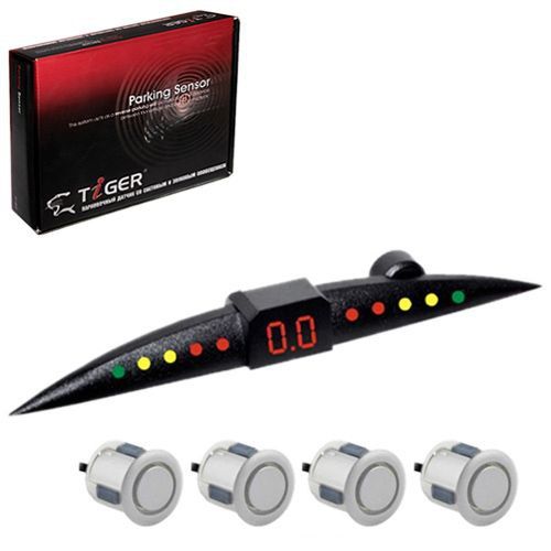 Парктроник TIGER TG-P4 SLIM/LED/4 датчика D=18мм/коннектор/черный/черный (TG-P4 SL) 681593 фото