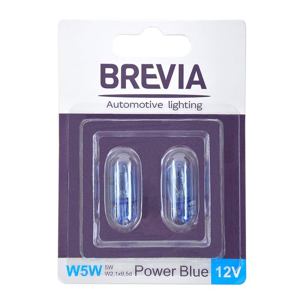 Brevia W5W 12V Blue (блістер) 12328B2 фото