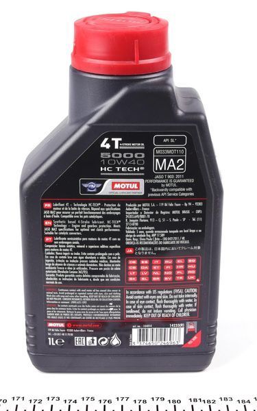Motul104054 10W40/1L 5000 HC-Tech 4T 123457261 фото