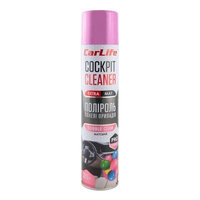 Поліроль CarLife Cockpit Cleaner EXTRA MAT БубльГум 320 мл (CF348) CF348 фото