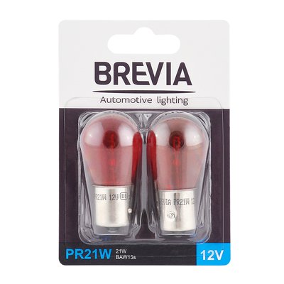 Brevia PR21W 12V 21W BAW15s RED (блістер) 12326B2 фото