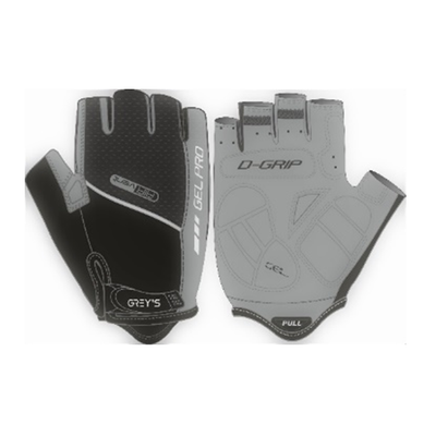 Перчатки GREY'S з коротким пальцем, гелеві вставки, колір Чорний/Сірий, розмір L (100шт/уп) GR18133 фото