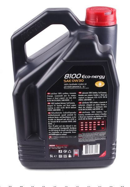 Motul102794 0W30/5L 8100 ECO-NERGY 123457411 фото