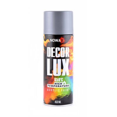 Фарба високотемпературна 650&deg;,Spray 450ml.,сірий,(SILVER GREY/RAL9022) NX48038 NOWAX NX48038 фото