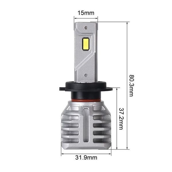 Світлодіодні лампи Н7 для авто Carlamp Night Vision Gen 3 Led автолампи 5500K 6000 Lm (NVG3H7) NVG3H7 фото