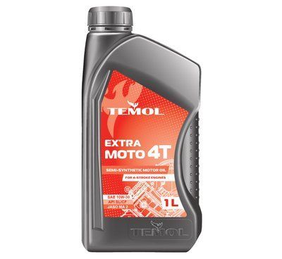 Олива моторна TEMOL 4Т Extra Moto 10W-30 (генератори) 1л T-EM4T-1L фото