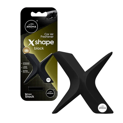 Ароматизатор на дефлектор Aroma Car X SHAPE 10g - BLACK (12шт.) 10898 фото