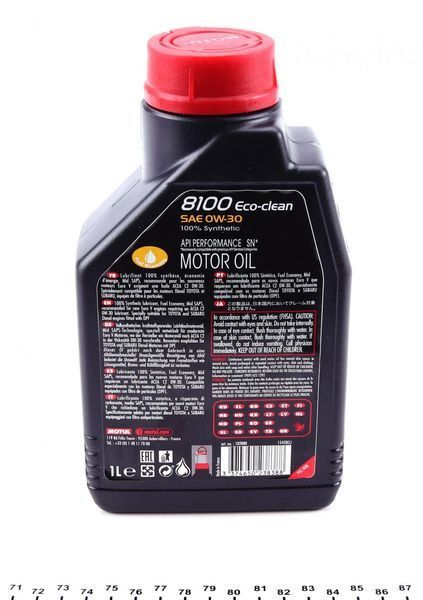 Motul102888 / 868011 0W30/1л 8100 Eco-clean 123457314 фото