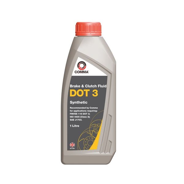 гальм. ж-ть Comma DOT 3 BRAKE FLUID 1л (12шт/уп) BF1L фото