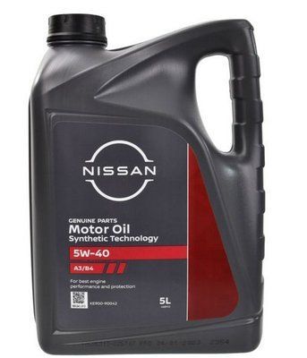 Моторна олива Nissan Genuine Motor Oil 5W-40 A3/B4 5 л 123457165 фото
