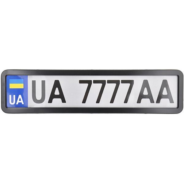 Рамка номерного знака черная глянцевая CARLIFE NH430 CARLIFE NH430 фото