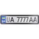 Рамка номерного знака черная глянцевая CARLIFE NH430 CARLIFE NH430 фото 2