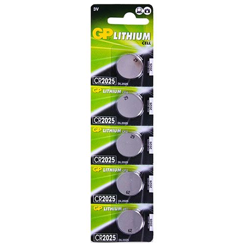 Батарейка GP дисковая Lithium Button Cell 3.0V CR2025-8U5 літієва (4891199001130) 63489 фото