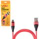 Кабель магнітний VOIN USB - Lightning 3А, 2m, red (швидка зарядка / передача даних) (VL-6102L RD) 113740 фото 1