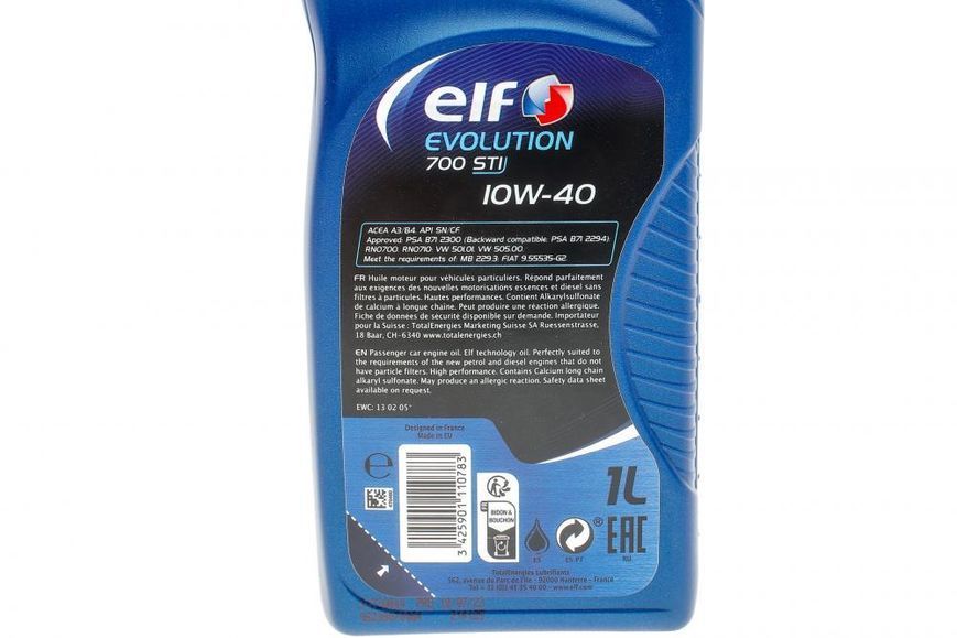 Моторна олива Elf Evolution 700 STI 10W-40 1 л 123457217 фото