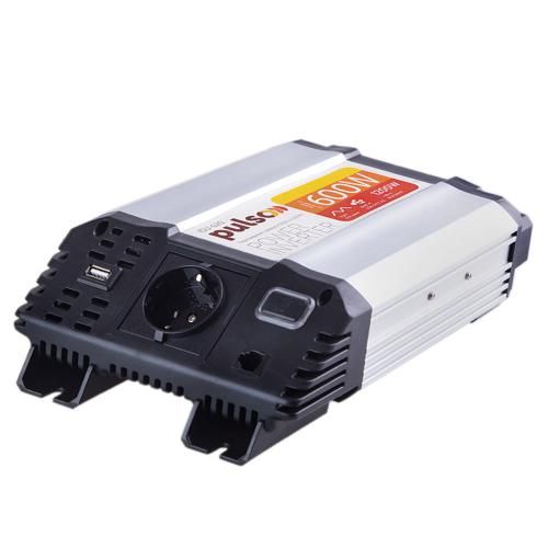 Перетворювач напруги PULSO/ISU- 620/12V-220V/600W/USB-5VDC2.0A/син.хвиля/клеми (ISU-620) 67138 фото