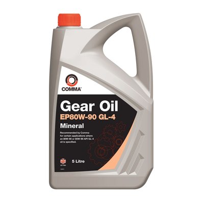 Трансмісійна олія Comma GEAR OIL EP80/90 API: GL-4 5л (4шт/уп) GO45L фото