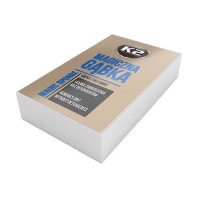 Губка меламінова K2 MAGIC SPONGE для видалення стійких забруднень, 100&times;60&times;20 мм K290 фото