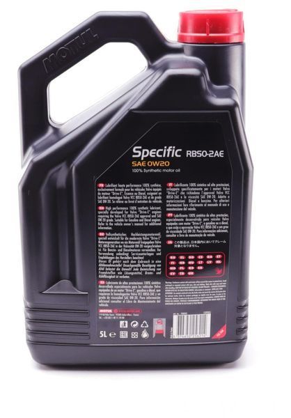 Motul106045 0W20/5L Motul Specific VOLVO RBS0-2AE SAE 123457320 фото