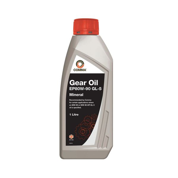 Трансмиссионное масло Comma GEAR OIL EP80W90 API: GL-5 1л (12шт/уп) EP80901L фото