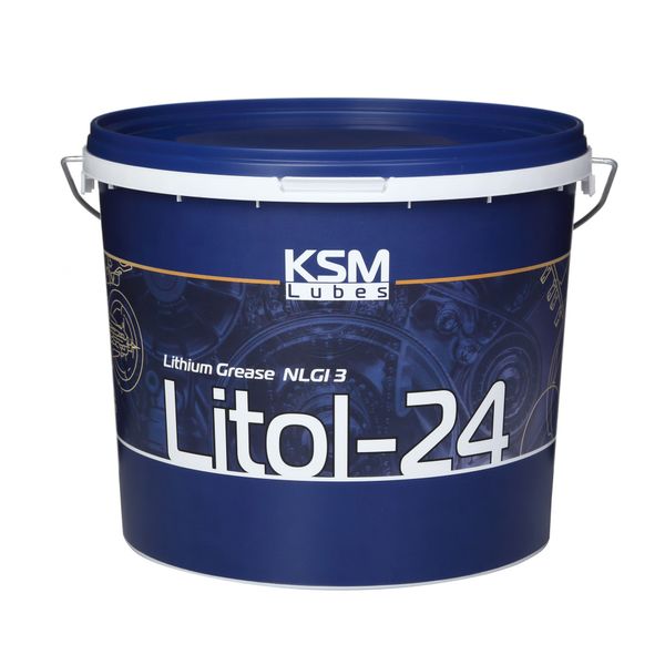 Мастило Літол-24 ГОСТ 21150:2019 DIN 51502 K3K-40 NLGI 3 (4,5 кг пп лого) шт KSM-LITOL-4,5KG-LOGO фото