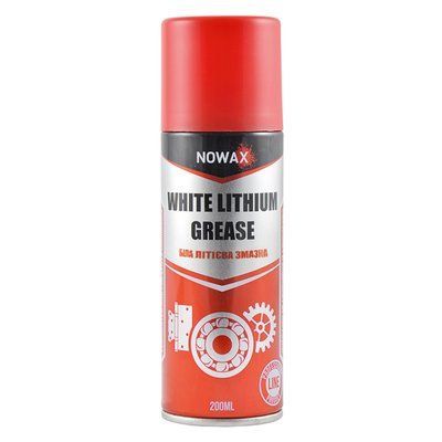 Змазка літієва White Lithium Grease, біла, 200мл NX20500 NOWAX NX20500 фото