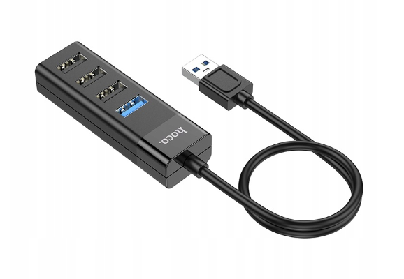 USB-Хаб Hoco HB25 4 in 1 (USB to 1хUSB3.0 + 3хUSB2.0) HB25 фото