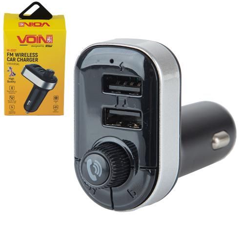 Модулятор FM, VOIN W-3307, 12-24V 2 USB 3.1A, Bluetooth 5.0, Hands-free (W-3307) 15058341 фото