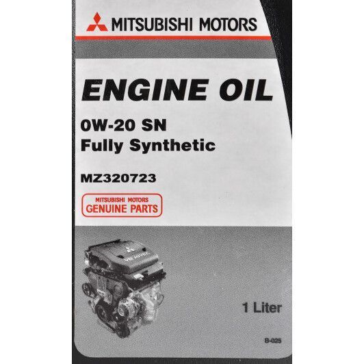 Моторна олива Mitsubishi ENGINE OIL MZ320723 0W-20, 1 л 123457473 фото