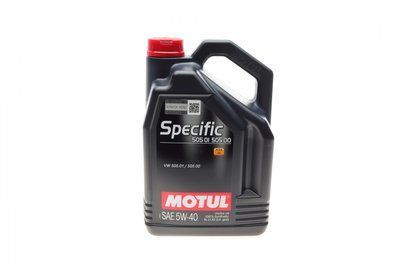 Motul101575 5W40/5л Specific VW502.00-505.00-505.01 123457279 фото