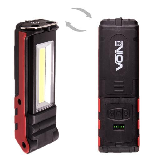 Переносна лампа "VOIN" VL-106, 5W-COB+2 х 3W XPE/Power Bank 2000mAh/магніт/інд. заряда (VL-106) 419151 фото