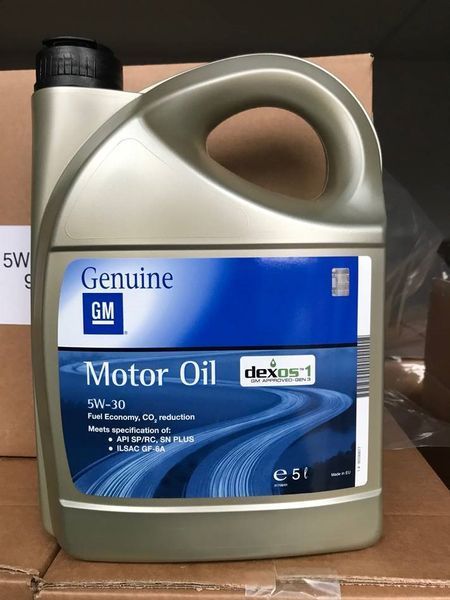 Моторна олива General Motors Dexos 1 5W30/5L 95599877  123457374 фото