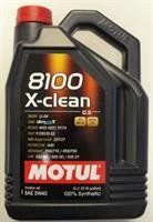 Motul104720 Масло моторное синтетическое "8100 X-Clean C3 5W-40", 4л 123457430 фото