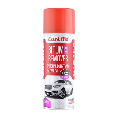 Очищувач від бітуму та смоли BITUM REMOVER, ТМ "CarLife", 450 ml (24шт/уп) CF456 фото