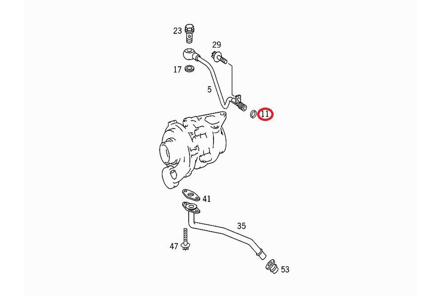 MercedesA 023 997 85 48 Ущільнююче кільце 123461798 фото