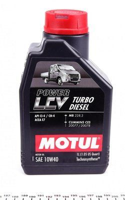 Motul106135 10W40/1L POWER LCV TURBO DIESEL 123457774 фото