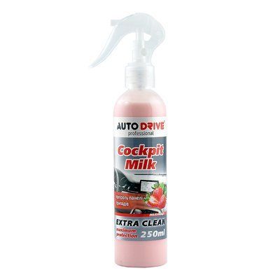AUTO DRIVE Поліроль-молочко Auto Drive Cockpit Milk Полуниця 250ml (24шт/уп) AD0021 AUTO DRIVE AD0021 фото