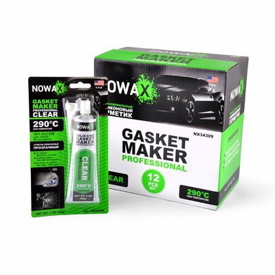 Прозорий силіконовий герметик прокладок NOWAX Gasket Maker Clear NX34309 фото