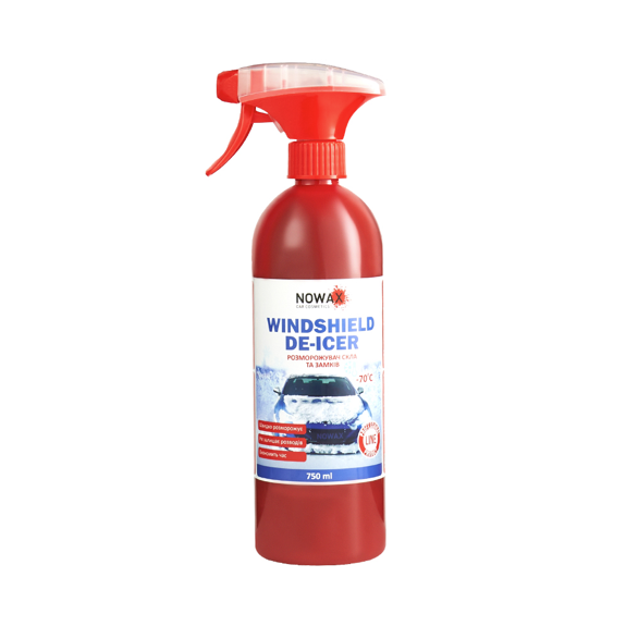 Розморожувач скла та замків NOWAX Windshield De-Icer 0,75л., (20шт./ящ.) NX75015 фото