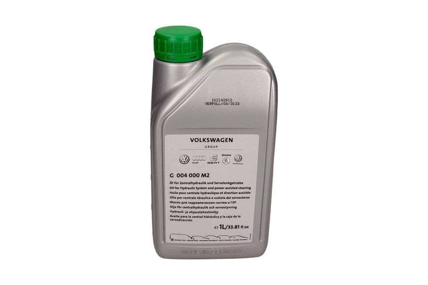 VAGG 004 000 M2 Жидкость гур "Power Steering Fluid G004", 1л 123456982 фото